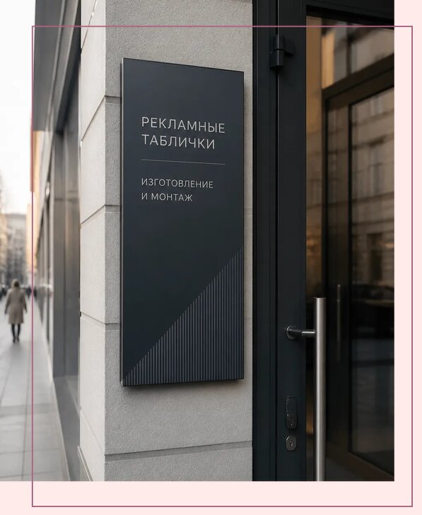 Рекламные таблички в Туймазы по цене от 4586 р. | Аванза-Тмз